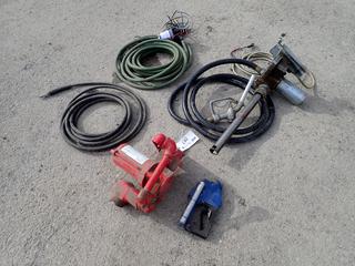 GPI Model 1505 Fuel Transfer Pump w/ Hose And Nozzle C/w Gasboy 12V Fuel Transfer Pump And Shurflo 12V Water Pump w/ Hose