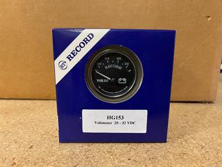 (12) HG153 Voltmeter Gauges, 20-32 VDC.