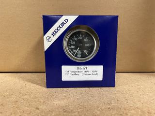 (12) HG171 Oil Temperature Gauges, 140-320 Degrees Fahrenheit, 72in Capillary.