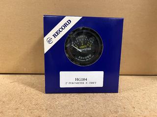 (12) HG184 2in Pyrometer Gauges, 0-1500 Degrees Fahrenheit.