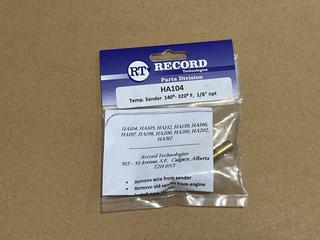 (13) HA104 Temperature Senders, 140-320 Degrees Fahrenheit, 1/8in NPT.
