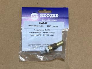 (12) HA147 Temperature Switches, 200 Degrees Fahrenheit, 1/4in NPT.