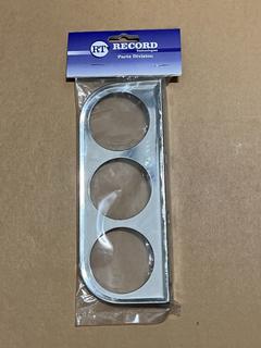 (10) HA192 3-Hole Mounting Panels for 2in Gauges, Chrome.