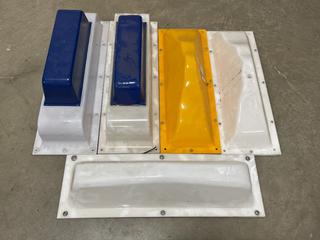 (5) Assorted Lexan Polycarbonate Top Lights.