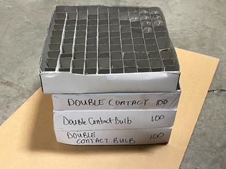 Approx. (300) Double Contact Bulbs