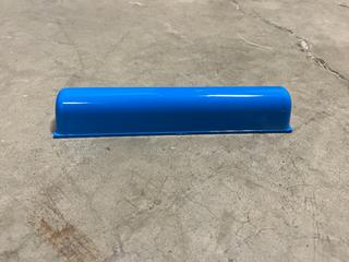 Approx. (80) Lexan Polycarbonate Duplex Top Light Caps, Blue.