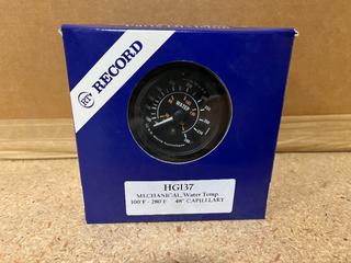 (11) HG137 Mechanical Water Temperature Gauges, 48in Capillary, 100-280 Degrees Fahrenheit.
