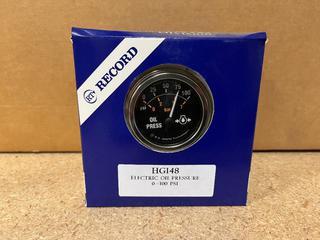 (12) HG148 Electric Oil Pressure Gauges, 0-100 PSI.