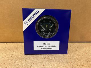 (12) HG152 Voltmeter Gauges, 20-32 VDC.