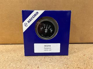 (10) HG154 Ammeter Gauges, -60/0/+60.