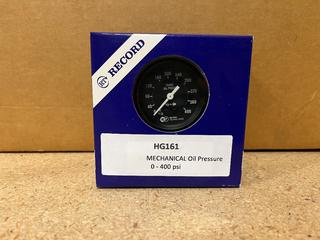 (10) HG161 Mechanical Oil Pressure Gauges, 0-400 PSI.