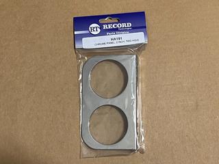 (10) HA191 2-Hole Mounting Panels for 2in Gauges, Chrome.