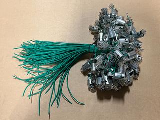 Approx. (100) Single Contact Sockets with 90 Degree Angle Brackets.