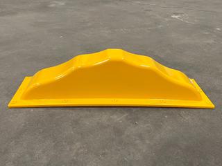 (30) Lexan Polycarbonate Ash Top Light Shells, Yellow.