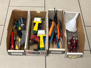 Assorted Hand Tools, Screwdrivers, Wire Strippers, Allan Keys, Etc.