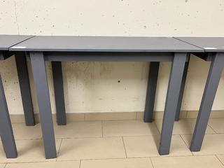 Wooden Work Bench 52in x 24 1/2in x 37 1/2in.