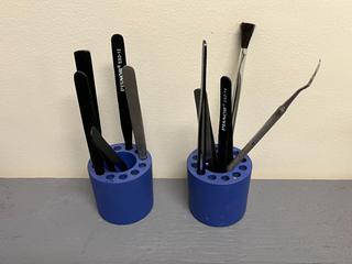(2) Small Tool Holders, Contents Included.