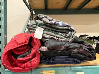 Quantity of Sleeping Bags and Outdoor Mat.