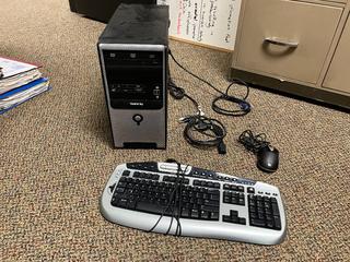 Velocity Computer Tower *Hard Drive Removed* c/w Keyboard and Mouse.