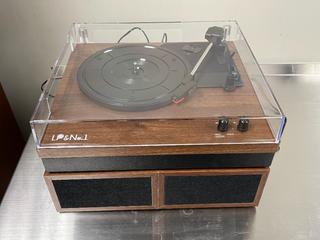 LP & No. Model PSC-008 Vintage Turntable with (2) Speakers.