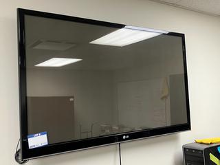 LG Model 50PV400-UB 50in TV c/w Wall Mount.