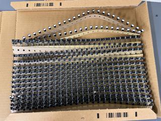 Approx. (850) Capacitors, 10mf, 50V.