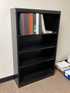 4-Tier Metal Book Shelf 30 1/2in x 10in x 49 1/4in.
