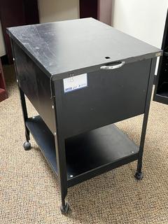 Portable Metal File Holder, 17in x 21in x 27 1/2in.