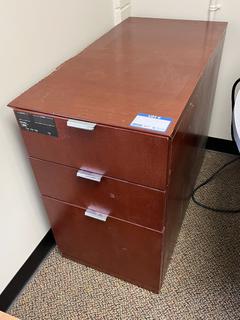 3-Drawer File Cabinet, 18in x 35-1/2in x 29in.