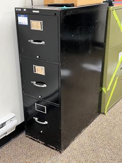 3-Drawer Metal File Cabinet, 15in x 28in x 42in.
