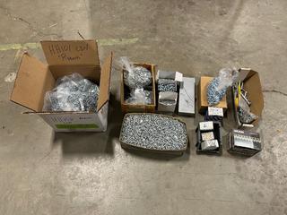 Quantity of Assorted Hardware c/w Screws, Washers, Etc.