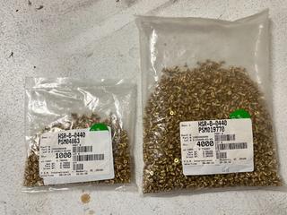 (5000) Threaded Brass Inserts, 4-40 x 5/8in Thread Pitch.