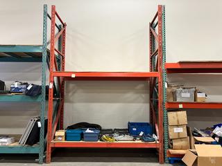 8ft Section of Heavy Duty Pallet Racking. *Contents Not Included*