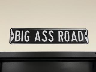 Metal Sign, 36in x 6in.