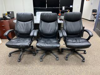 (3) Rolling Office Chairs.