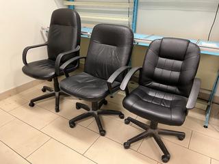 (3) Rolling Office Chairs.