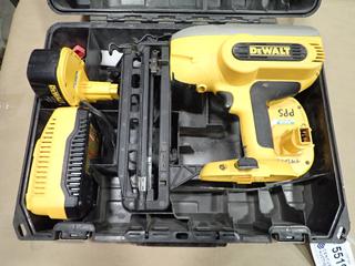 DeWalt Model DC616 Finish Nailer c/w (2) Batteries And Charger, SN 136230 (E-2)