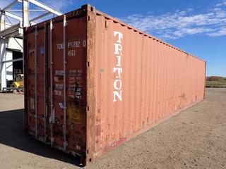 2004 40 Ft. X 9 Ft. 6 In. High Cube Storage Container. SN TCNU9317820