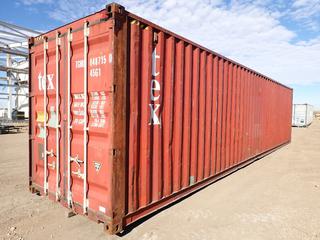 2004 40 Ft. X 9 Ft. 6 In. High Cube Storage Container. SN TGHU8487150