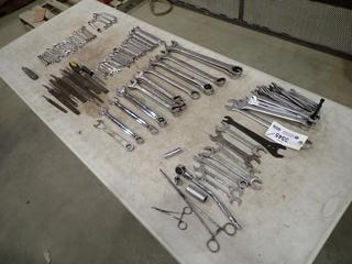 Qty Of Assorted Wrenches And Files (E-2)