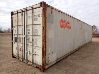2007 40 Ft. X 8 Ft. 6 In. Storage Container. SN 00LU7787106