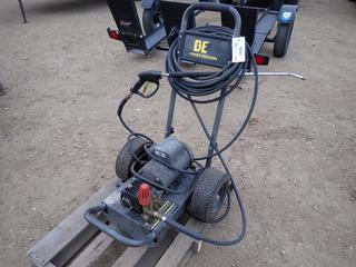 BE Model B153EL @30V, 3Hp, Phase 1, 12.5A Power Washer w/ Hose And Wand. SN 8829232 *Note: Running Condition Unknown*