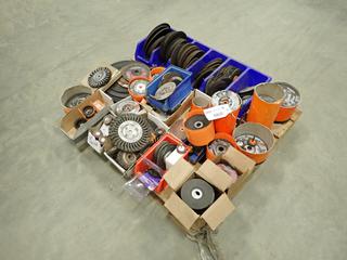 Qty Of Unused And Used Grinding and Cut-off Discs, Wire Wheel and Cup Brushes and Polishing Wheels (R-4-1) 