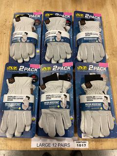 (12) Unused Pairs Mechanix Wear Goat Skin Winter Gloves, Size Large **Located Offsite At 15222 135 Ave, Edmonton Call Chris For More Information 587-340-9961**