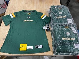 (20) Unused CFL Edmonton Eskimo Jerseys **Located Offsite At 15222 135 Ave, Edmonton Call Chris For More Information 587-340-9961**