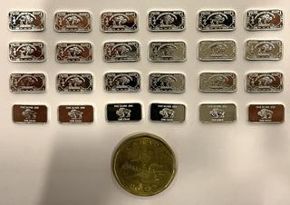 (24) 1 gram  .999 Silver Buffalo Bars **Located Offsite At 15222 135 Ave, Edmonton Call Chris For More Information 587-340-9961**