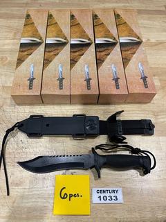 (6) Unused 13 In. Bowie Knives **Located Offsite At 15222 135 Ave, Edmonton Call Chris For More Information 587-340-9961**