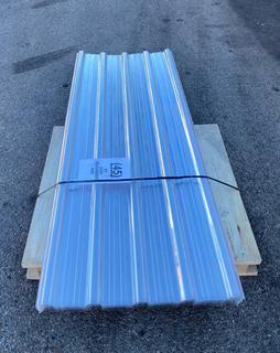 (45) Unused 8 Ft Clear Polycarbonate Siding **Located Offsite At 15222 135 Ave, Edmonton Call Chris For More Information 587-340-9961**