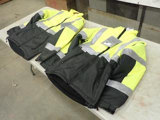 (2) Gerber Hi-Viz Reflective Size XXS/R Work Jackets  (R-3-2)