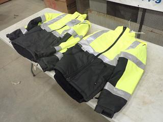 (2) Gerber Hi-Viz Reflective Size XXS/R Work Jackets (R-3-2)